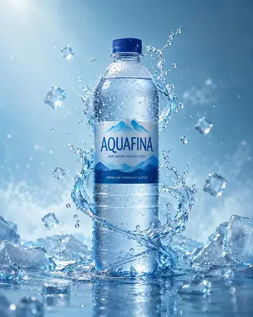 E-commerce Main Image - Luxury Water Bottle Product Photography