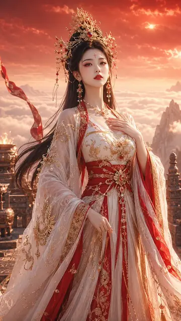 Game Asset - Ancient Chinese Goddess Portrait