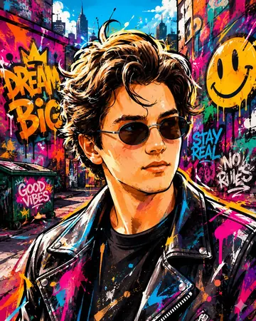 Game Asset - Vibrant Graffiti Street Art Transformation