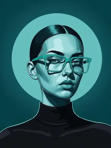 Profile / Avatar - Modern Vector Fashion Portrait