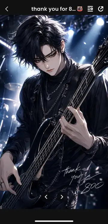 Profile / Avatar - Gothic Anime Bassist Story Screen