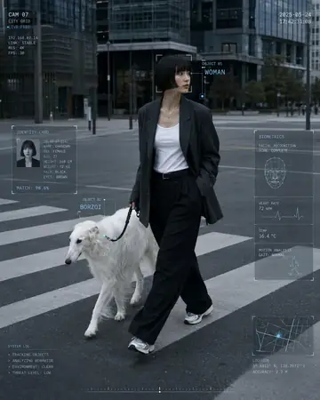 Social Media Post - Cyber Core Editorial Surveillance Photography