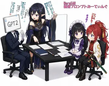 Infographic / Edu Visual - Anime AI Prompt Review Meeting