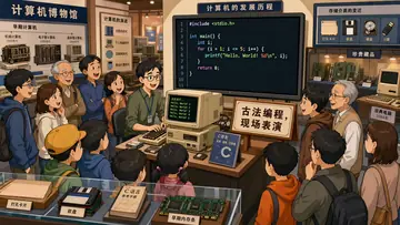 Infographic / Edu Visual - Computer Museum Coding Demo