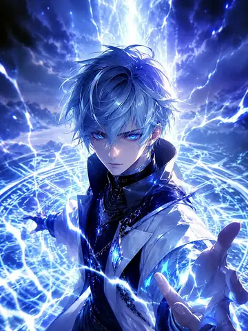 Comic / Storyboard - Blue Lightning Anime Mage