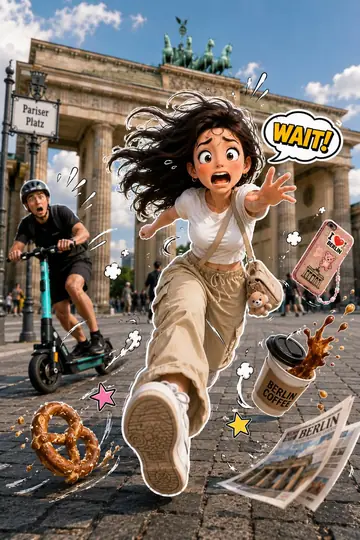 Comic / Storyboard - Dynamic 3D Sticker Action Scene