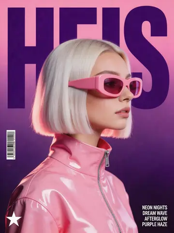 Product Marketing - Synthwave Retro-Futuristic Music Poster