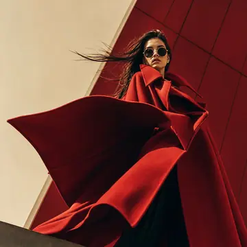 Product Marketing - Geometric High-Fashion Editorial Portrait