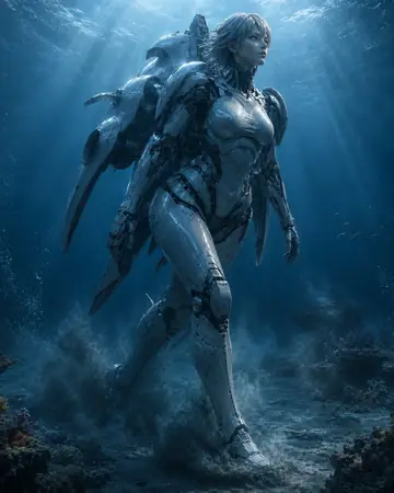 Game Asset - Giant Robot Deep Sea Exploration