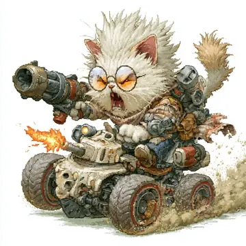 Game Asset - Pixel Art Battle Cat Buggy