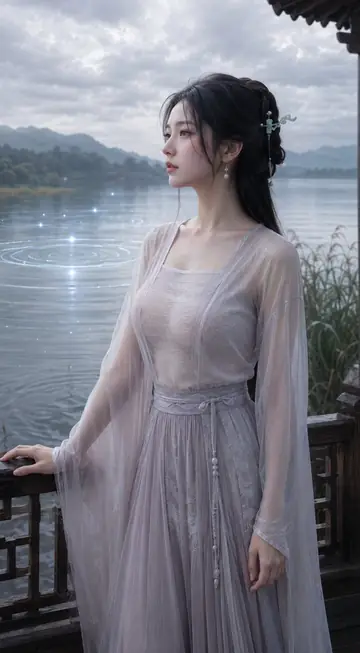 Game Asset - Tang Dynasty Fantasy Water Mage Poster