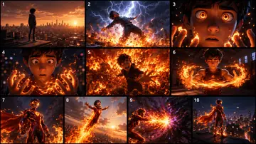 Comic / Storyboard - Character sheet prompt:
