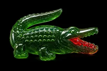E-commerce Main Image - Translucent Gummy Crocodile Render