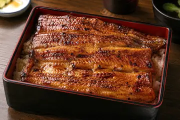E-commerce Main Image - Realistic Unaju Grilled Eel Box