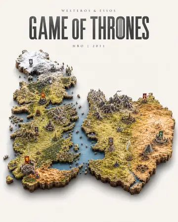 Game Asset - Game of Thrones Isometric Map Diorama