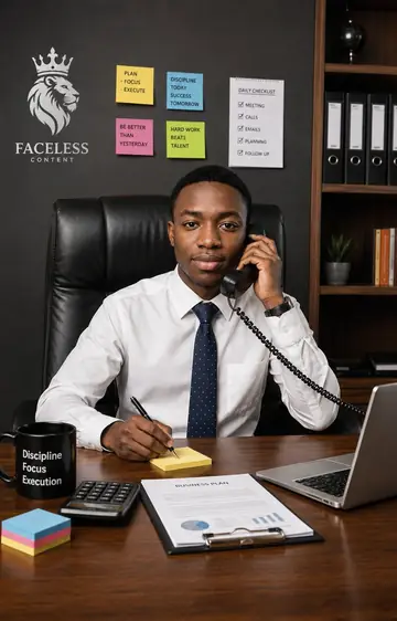 Profile / Avatar - Executive Office Phone Call Portrait