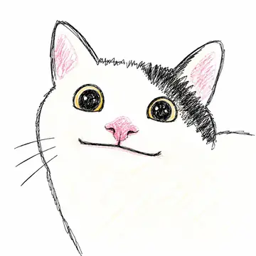 Profile / Avatar - Sloppy Doodle Cat Portrait