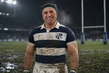 Social Media Post - Night Rugby Player Portrait