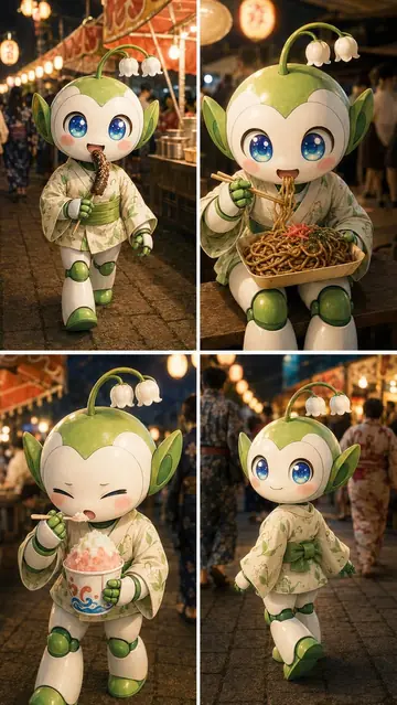 Social Media Post - Summer Festival Mascot Vlog Collage