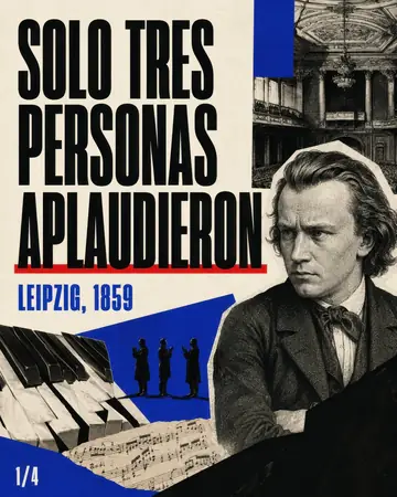 Infographic / Edu Visual - Brahms Leipzig 1859 Poster