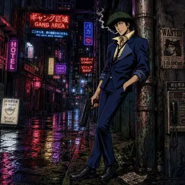 Comic / Storyboard - Spike Spiegel Comic Book Style