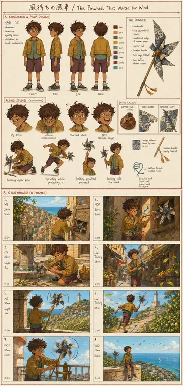 Comic / Storyboard - Anime Film Development Board