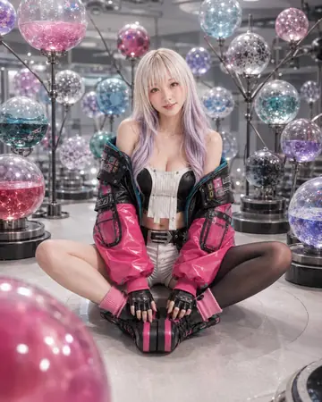 Product Marketing - Cyberpunk Technical Bomber Jacket