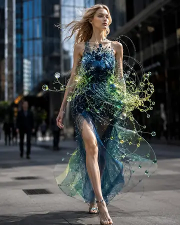 Product Marketing - Futuristic Ikebana Couture Dress
