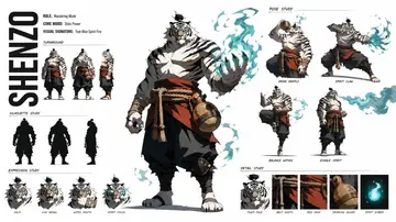 Game Asset - High-Fashion Character Concept Sheet