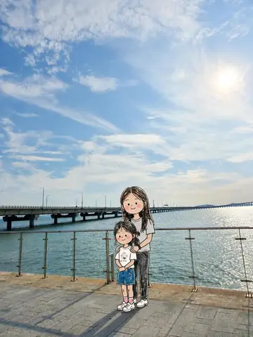 Doodle Character Swapped Into a Real Photo