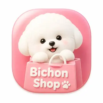 Bichon Shop Skeuomorphic App Icon