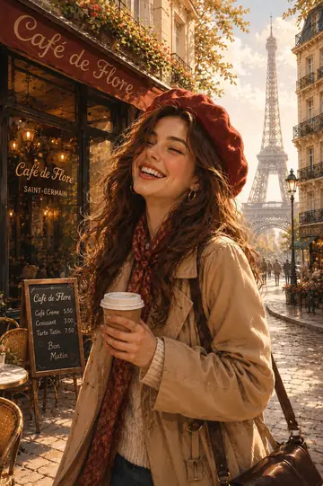 Paris Street Storybook Illustration