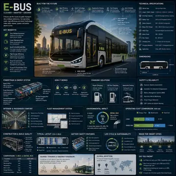 Electric Bus Engineering Infographic