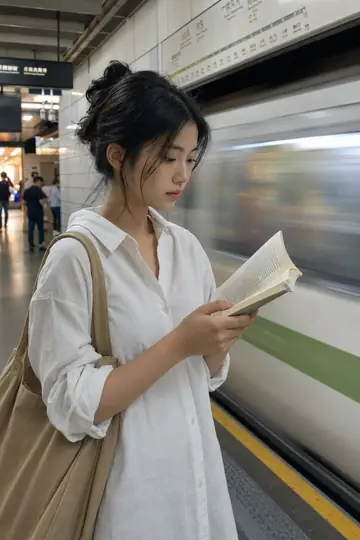 Shanghai Metro Platform Morning Light