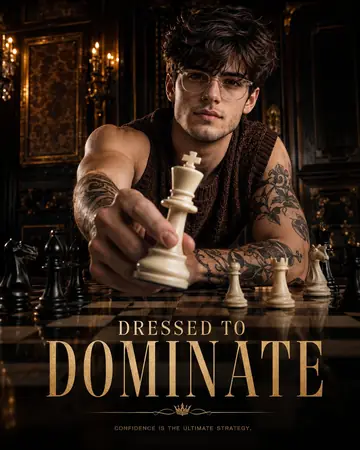 Low-Angle Chessboard Luxury Menswear Campaign