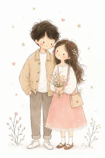Minimal Fairy-Tale Children's Illustration