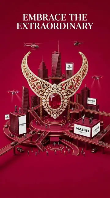 Jewellery Miniature City Ad Poster