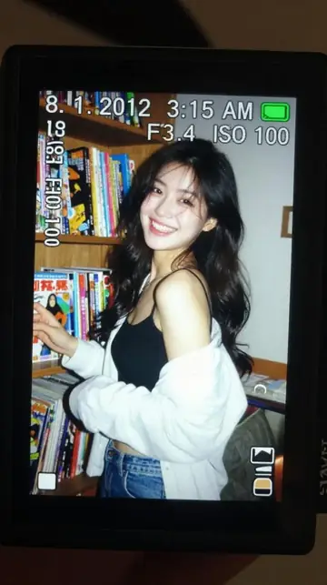 Digital Camera Screen Nostalgic Portrait