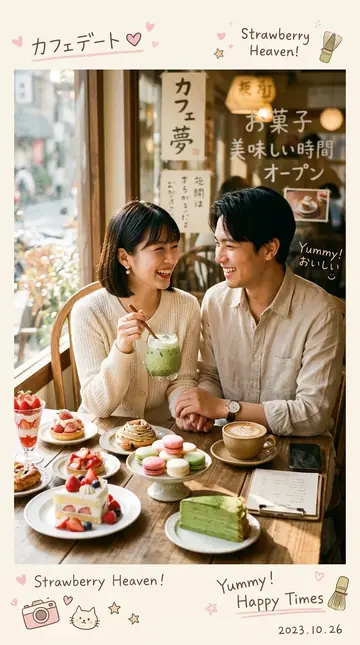Japanese-Korean Cafe Couple Shoot