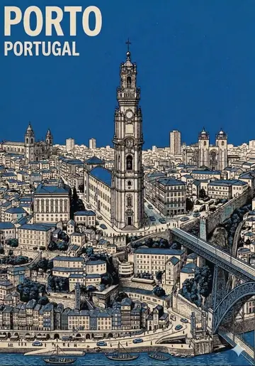 Medieval City Travel Poster