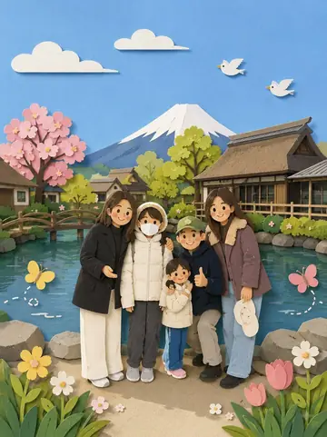 Cute Paper-Craft Photo Redraw