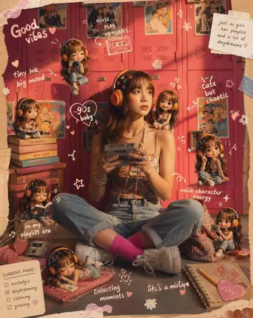 Scrapbook Photo With Mini Alter Ego