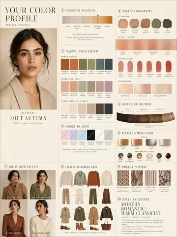 Luxury Personal Colour Profile Infographic