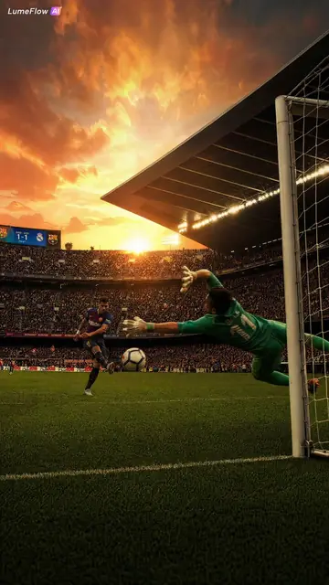 YouTube Thumbnail - Cinematic Stadium Football Match