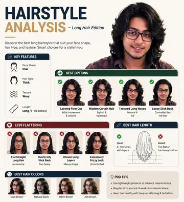 Long Hairstyle Analysis Infographic