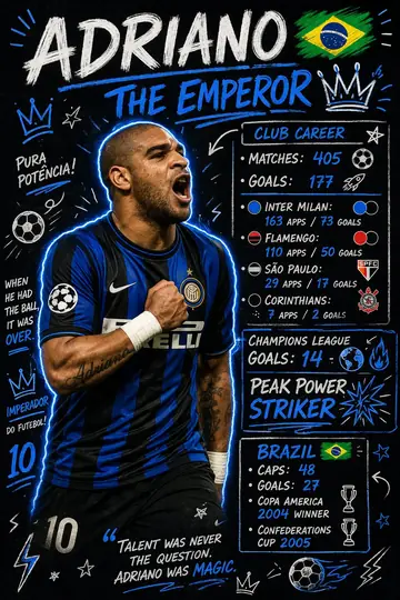 Footballer Stats Doodle Poster