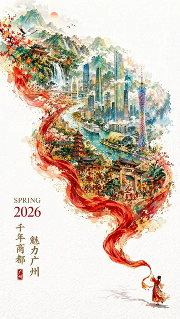 Red Silk Dance Over the Millennial Trade City