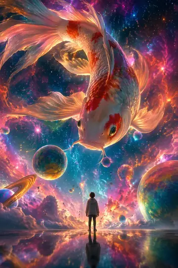 Nebula Koi and the Tiny Traveller