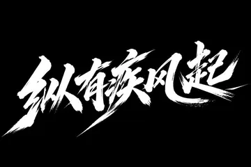 Wild Cursive Storm Typography Design