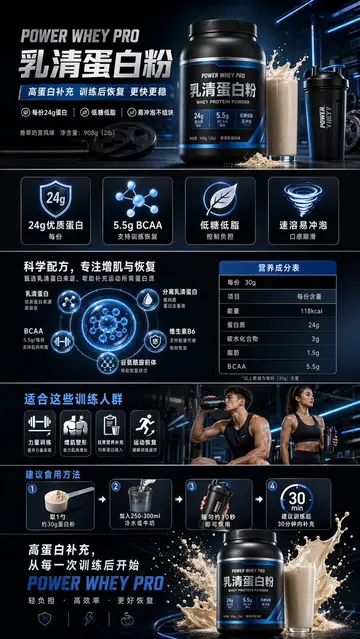 Protein Powder E-Commerce Detail Page